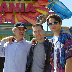Ian McKellen (Magneto), Bryan Singer (Director), and James Marsden (Cyclops), at Universal Studios Los Angeles