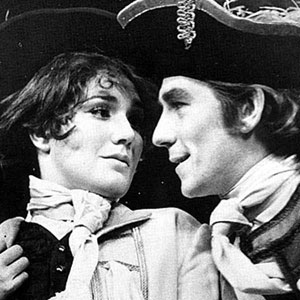 1970, THE RECRUITING OFFICER: Susan Fleetwood (Sylvia) with Ian McKellen (Captain Plume)  