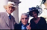 With Boris Karloff and Elsa Lanchester on the set.