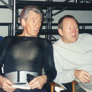 With Tim Monich (Dialect Coach) on the set in Toronto