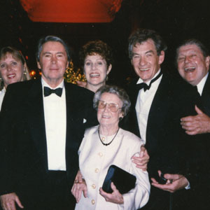 With Brian Bedford, Lynn Redgrave and Gladys McKellen (stepmother) at the Golden Quill Award, Washington DC