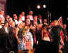 On stage with the Gay Mens Choir, San Francisco, 27 June