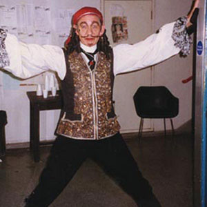 Backstage as Captain Hook