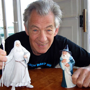 Approved Gandalf the White and a porcelain version of the animated Fellowship of the Ring Gandalf Approved Gandalf the White and a porcelain version of the animated Fellowship of the Ring Gandalf