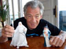 With prototype of Gandalf the White and Ceramic Bakshi Gandalf