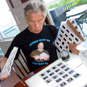 Approving publicity stills for The Two Towers Approving publicity stills for The Two Towers