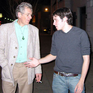 Ian McKellen and Daniel Harris, Los Angeles, February 2002