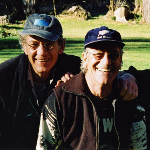 Ian McKellen, Jose Perez, Victoria Sullivan, Viggo Mortensen: A Summer day, 2000, South Island, Photo by Ian McKellen