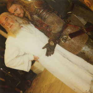 Ian McKellen and Karl Urban (Wardrobe Polaroid)