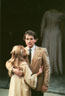 About to exile himself from Rome, Coriolanus bids farewell to his wife Virginia (Wendy Morgan)