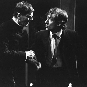 1972, 'TIS PITY SHE'S A WHORE: Bonaventura (Robert Eddison) and Giovanni (Ian McKellen)  - Photo by Donald Cooper