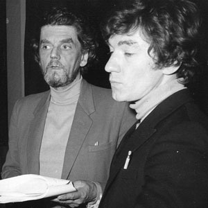 1970, ROMEO AND JULIET (1970): Juliet (Anna Calder-Marshall), Friar Lawrence (Robert Eddison), Romeo (Ian McKellen), recording on 3 March 1970  