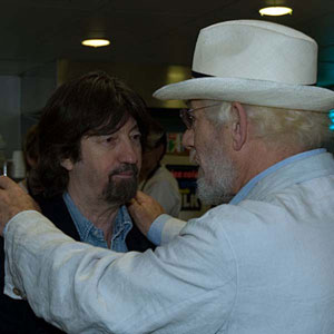 With Sir Trevor Nunn, RSC Green Room, April 2007