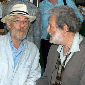 With John Barton, RSC Green Room, April 2007