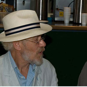 With John Barton, RSC Green Room, April 2007