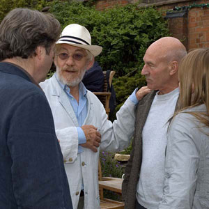 With Roger Allam and Patrick Stewart, Stratford-upon-Avon, April 2007