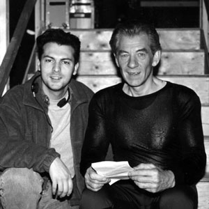 With David Hayter on the set of X-MEN