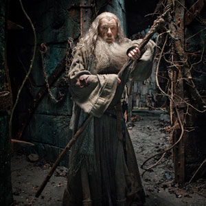 Ian McKellen is Gandalf in The Hobbit