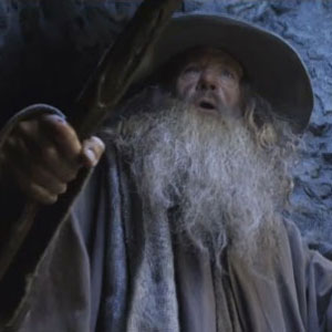Ian McKellen is Gandalf in The Hobbit