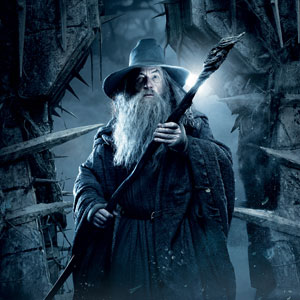 Bus Shelter poster of Ian McKellen as Gandalf in The Hobbit