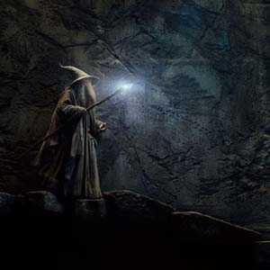 Gandalf the Grey (Ian McKellen) at Gol Dulgur in The Hobbit: The Desolation of Smaug