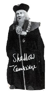 Ian McKellen as Justice Shallow at Cambridge
