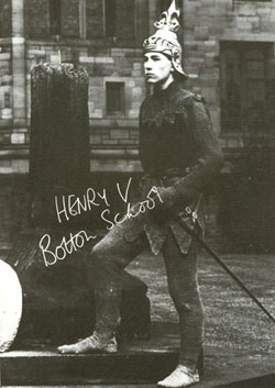 Ian McKellen as Henry V at Bolton School