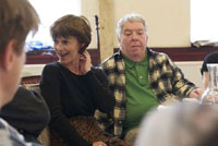 Janet Spencer-Turner and David Foxxe in The Syndicate (Rehearsal)