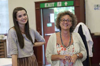 Margaret Clunie and Jane Bertish in The Syndicate (Rehearsal)