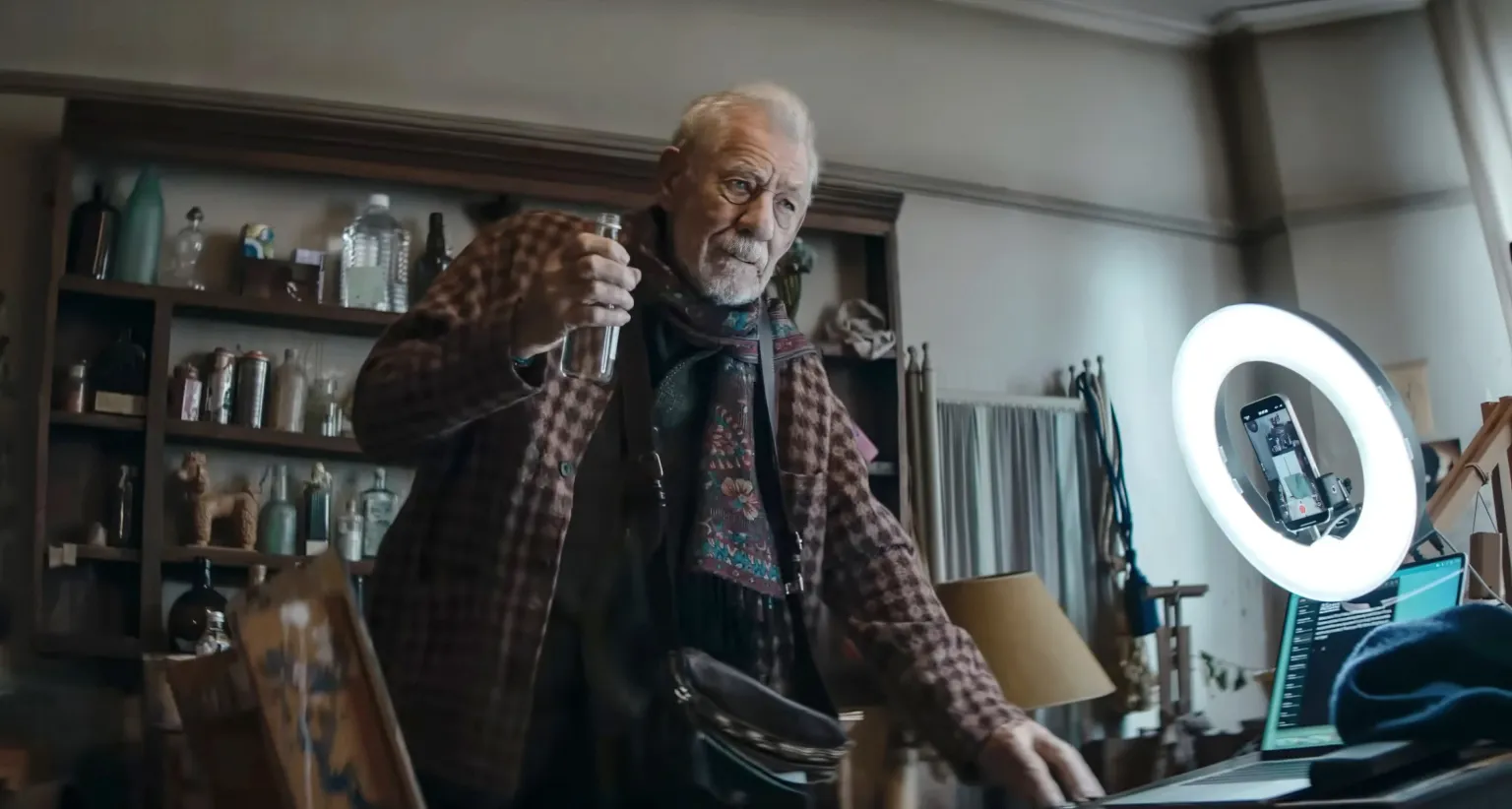 Ian McKellen is Julian Sklar in THE CHRISTOPHERS