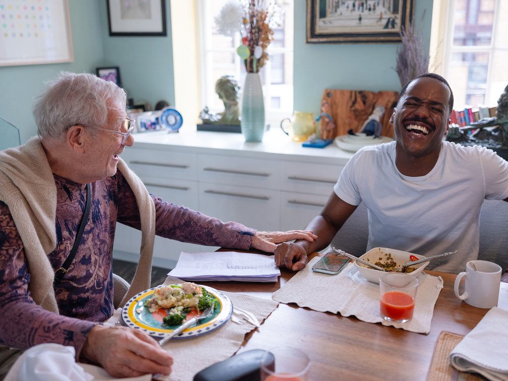 Ian McKellen and Ncuti Gatwa discuss FRANK AND PERCY over lunch at Ian's home.